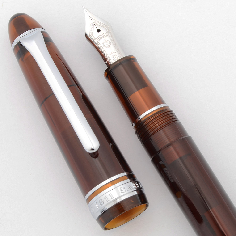 Sailor 1911S Demonstrator Fountain Pen - Standard Size, Brown w